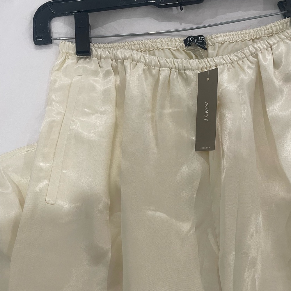 J. Crew Cosmo pant in luster charmeuse in ivory lace size XS - Picture 7 of 8
